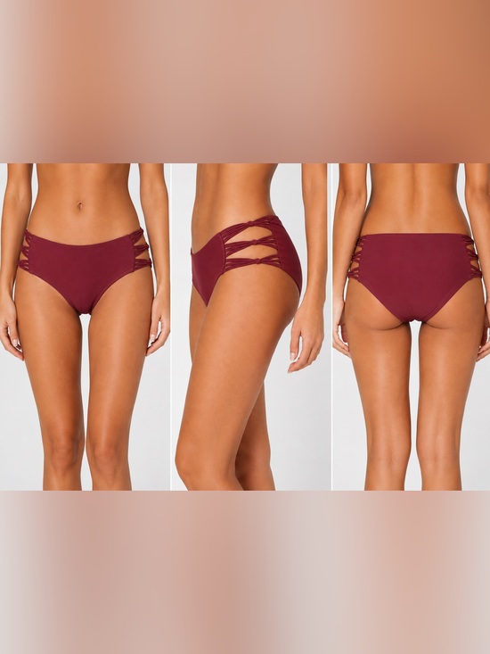 Mikoh Other - $112 MIKOH Barcelona Fuller Coverage Bikini Bottom NEW Macrame Sexy Strappy M